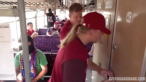 Blonde cutie enjoys her face and sexy feet