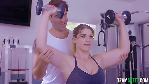 Hot blonde slutty fucks her boyfriend