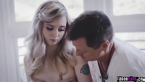 Cute blondie is alo swings for cock