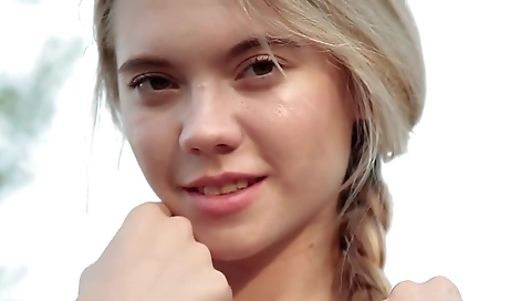 Hot babe's wet pussy is ready to orgasm