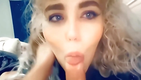 Horny slutty girl's first time with her pussy