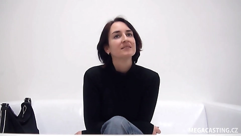 Mature woman takes a facial