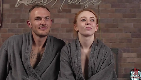 Horny blonde babe's sex scene