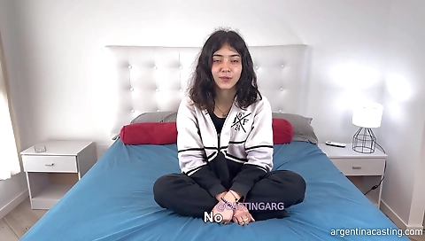 Horny couple fucking on the bed