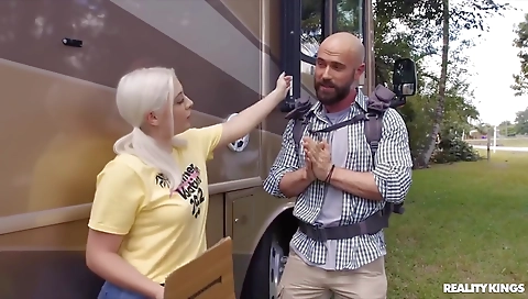 Shower entertainment and mommy apple embrac-d cock